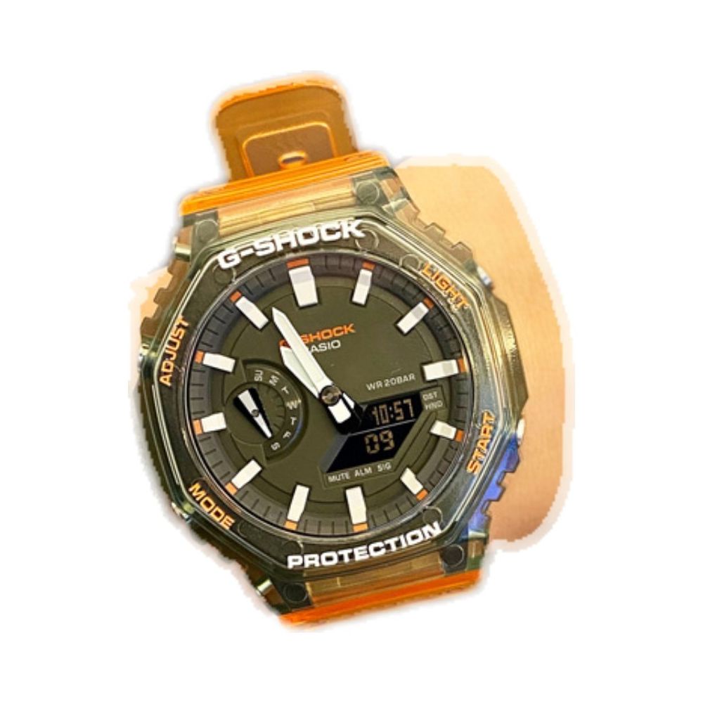 Casio Hidden Coast GA 2100HC 2A 4A GA 2000HC Farmhouse Oak Transparent Men s and Women s Watch image 5