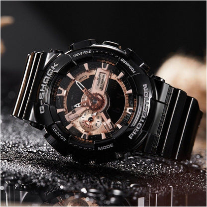 CASIOG SHOCK GA 110 1B Black Knight 110GB RG SKE MMC LS 1A 1A1 1B Table image 2