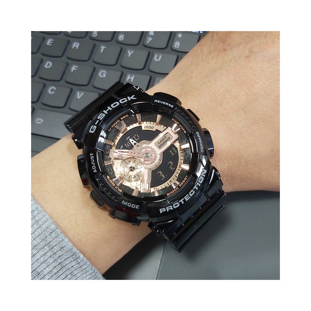 CASIOG SHOCK GA 110 1B Black Knight 110GB RG SKE MMC LS 1A 1A1 1B Table image 4