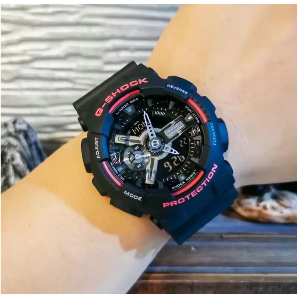 CASIO Casio G SHOCK Sports Classic Black Gold GA 110GB 1A 110MMC Fashion Men s Watch