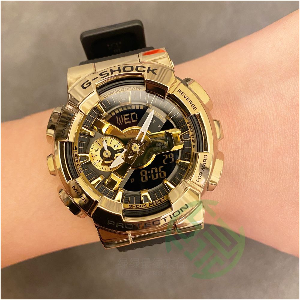 Casio G SHOCK Metal Sports Waterproof Watch GM 110 1A 110B 110G 1A9 GM S110 image 1