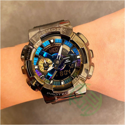 Casio G SHOCK Metal Sports Waterproof Watch GM 110 1A 110B 110G 1A9 GM S110 image 2