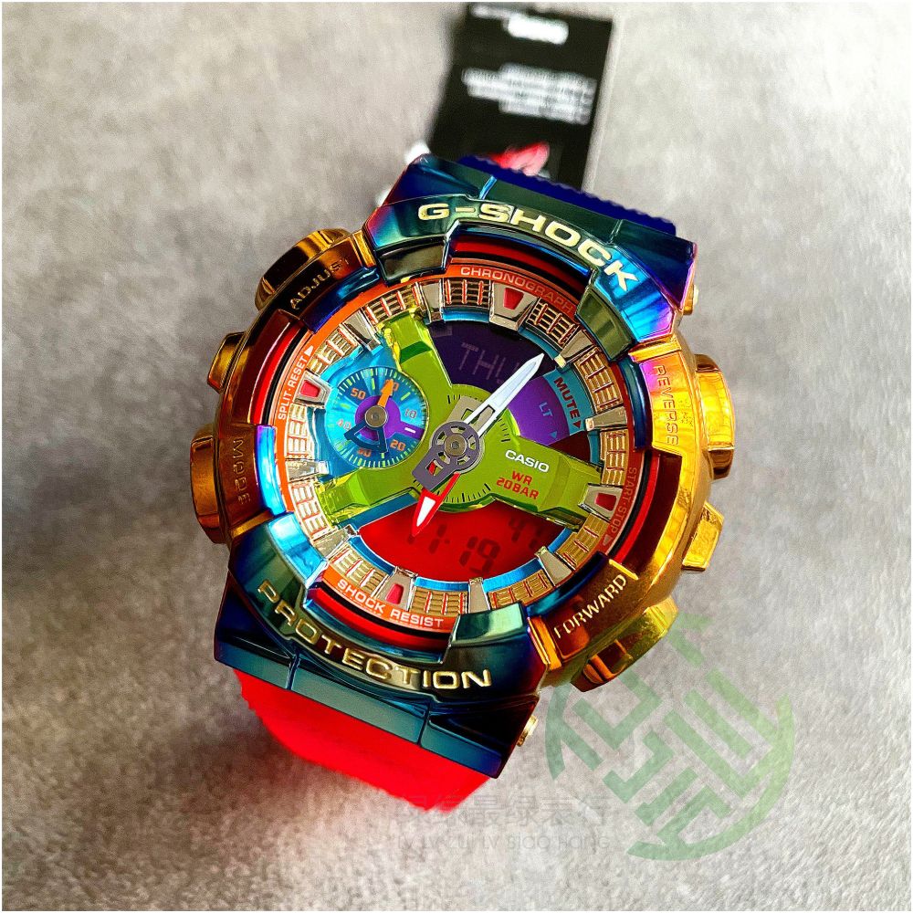 Casio G SHOCK Metal Sports Waterproof Watch GM 110 1A 110B 110G 1A9 GM S110 image 3
