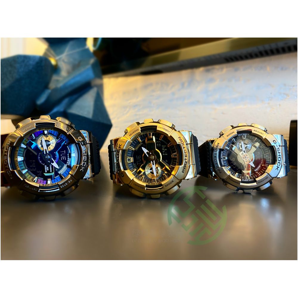 Casio G SHOCK Metal Sports Waterproof Watch GM 110 1A 110B 110G 1A9 GM S110 image 4