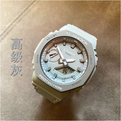 Casio Octagonal Farmhouse Oak Carbon Fiber Gray Watch GA 2110ET 2A 8A 2100SKE 7A7 image 1