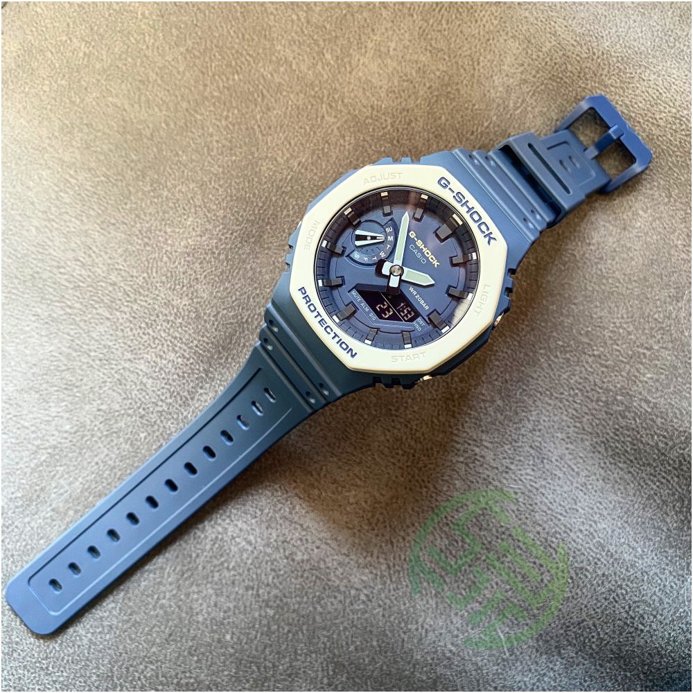 Casio Octagonal Farmhouse Oak Carbon Fiber Gray Watch GA 2110ET 2A 8A 2100SKE 7A7 image 4