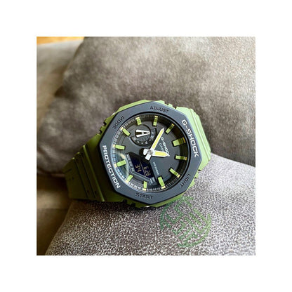 Casio Octagonal Farmhouse Oak Carbon Fiber Gray Watch GA 2110ET 2A 8A 2100SKE 7A7