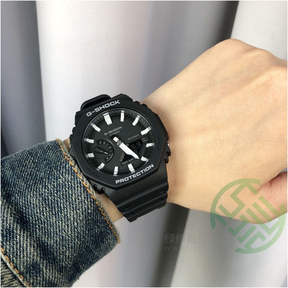 Casio Octagonal Farmhouse Oak Carbon Fiber Gray Watch GA 2110ET 2A 8A 2100SKE 7A7