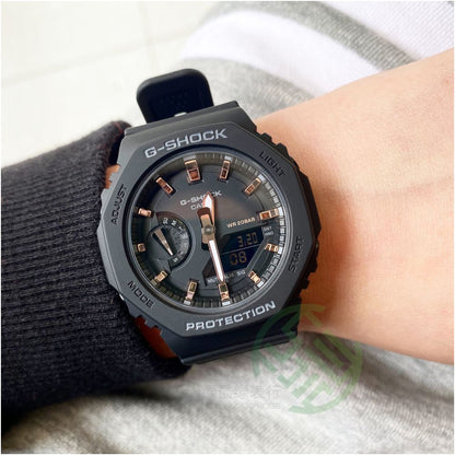 Casio Octagonal Farmhouse Oak Carbon Fiber Gray Watch GA 2110ET 2A 8A 2100SKE 7A7