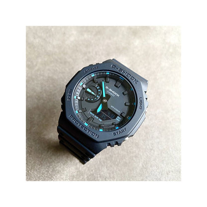 Casio Octagonal Farmhouse Oak Carbon Fiber Gray Watch GA 2110ET 2A 8A 2100SKE 7A7