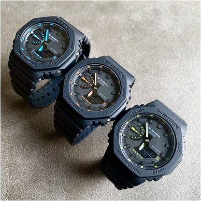 Casio G SHOCK Neon Octagonal Oak Men s and Women s Waterproof Watch GA 2100 1A3 1A4 1A2 BP image 4