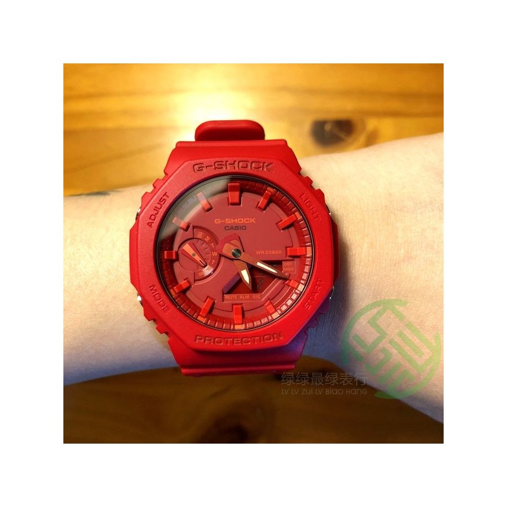 Casio G SHOCK Neon Octagonal Oak Men s and Women s Waterproof Watch GA 2100 1A3 1A4 1A2 BP