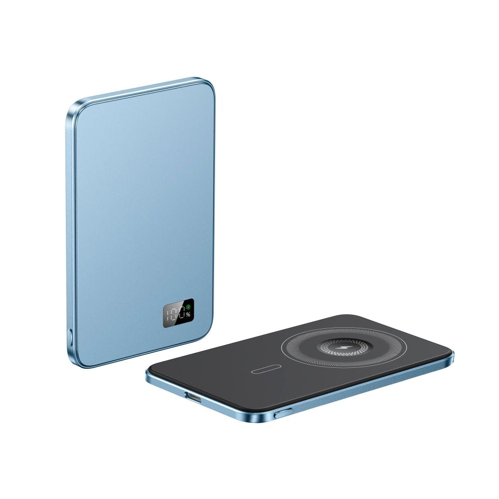 New Ultra thin Alloy Powerbank Magnetic Power Bank Wireless