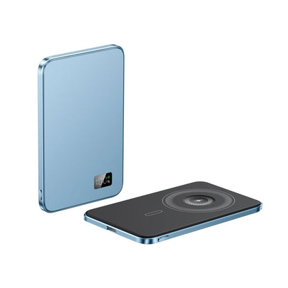 New Ultra thin Alloy Powerbank Magnetic Power Bank Wireless