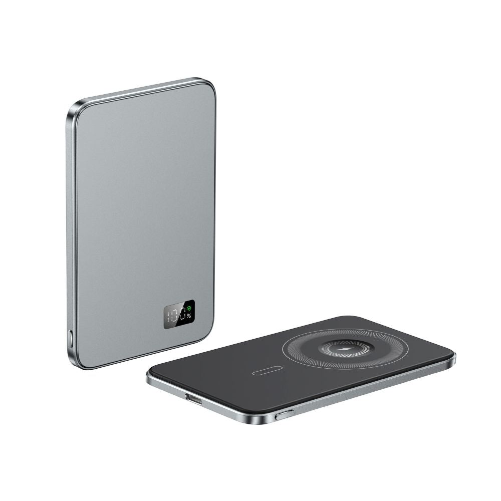 New Ultra thin Alloy Powerbank Magnetic Power Bank Wireless