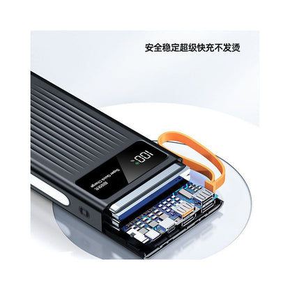 3C certified genuine super flash power bank with a large capacity of 80000 mAh suitable for Apple and Huawei and can be used on airplanes image 5