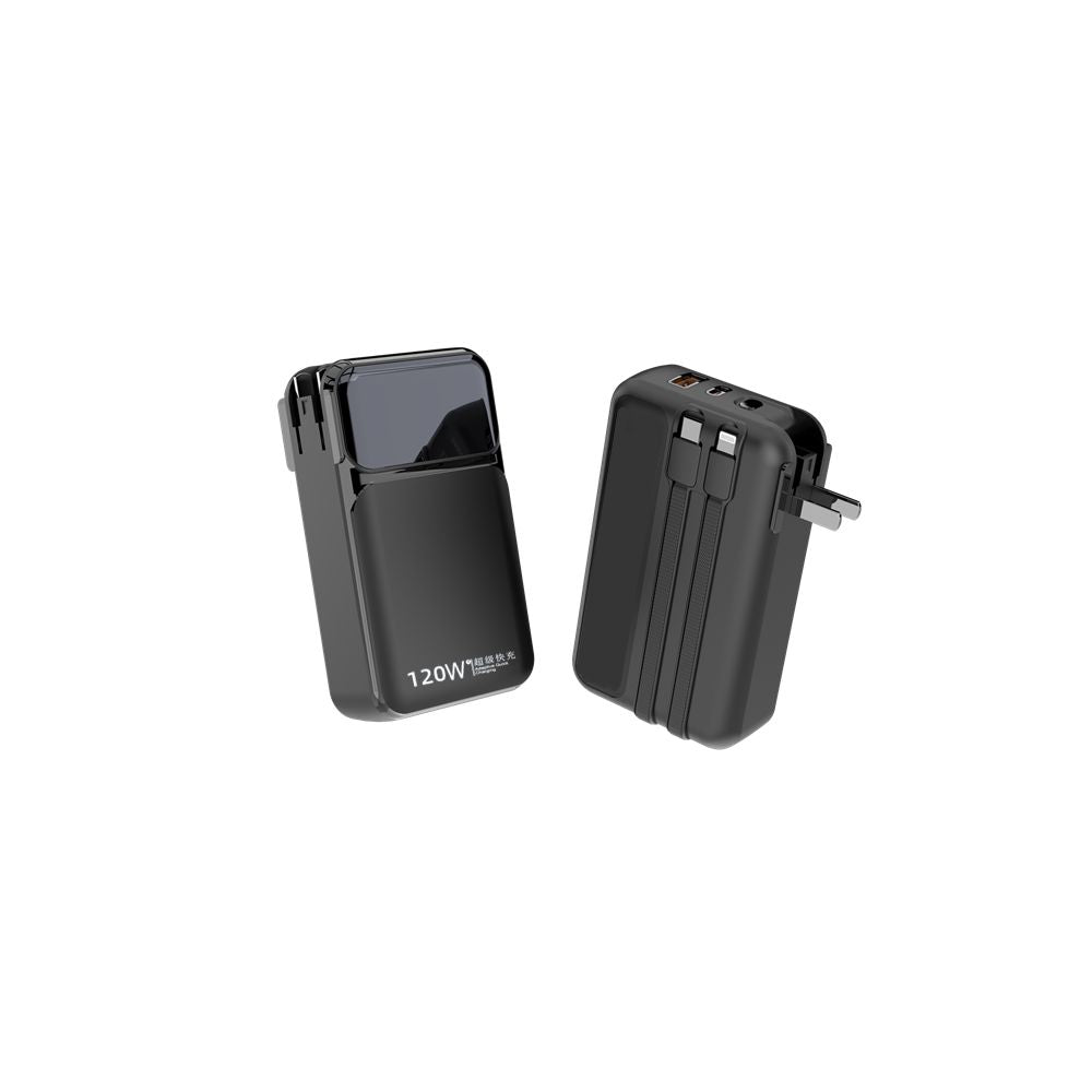 120W super fast charging with built in power bank 30000mAh AC plug large capacity suitable for Huawei and Apple image 5