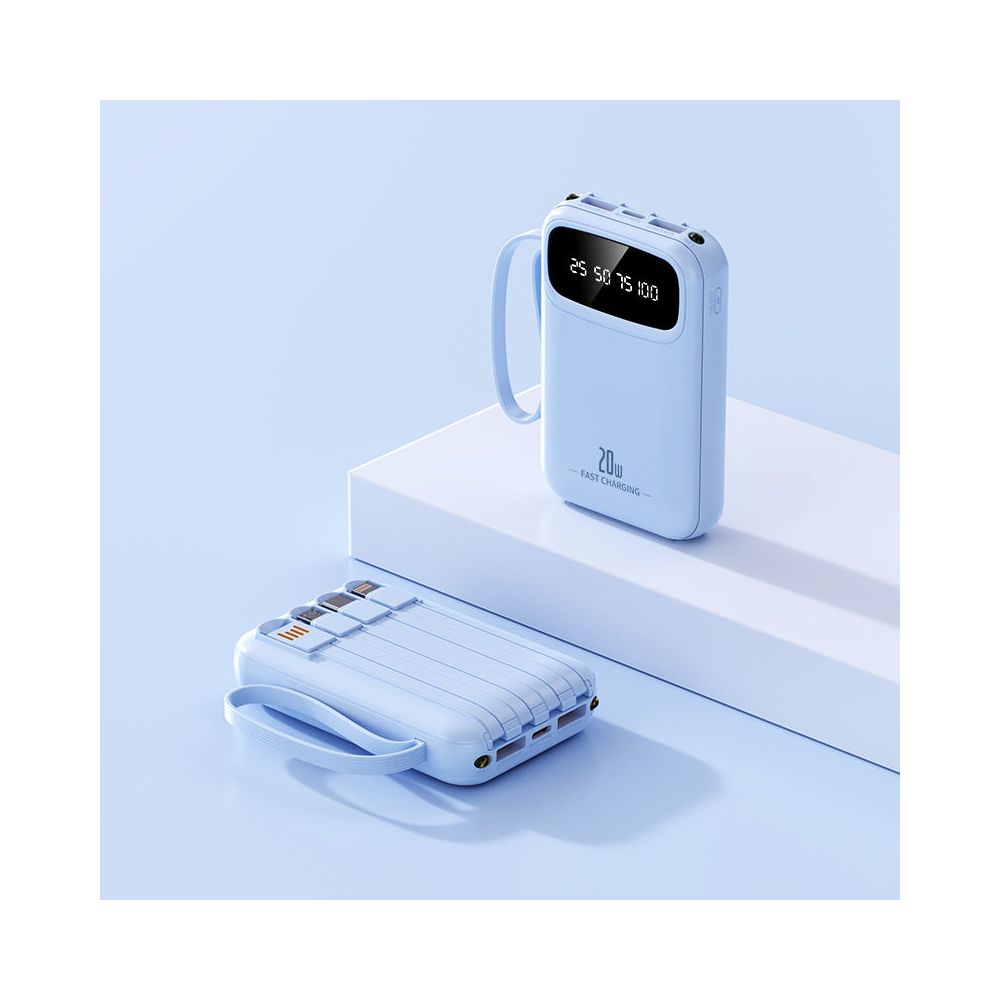 2026 new built in power bank with 20000mAh large capacity fast charging 10W shared portable power bank