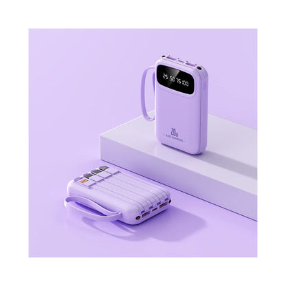 2026 new built in power bank with 20000mAh large capacity fast charging 10W shared portable power bank