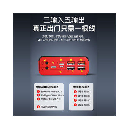 200W power bank portable 30000mAh ultra large capacity fast charging C certification can be used on airplanes suitable for Apple and Huawei image 3