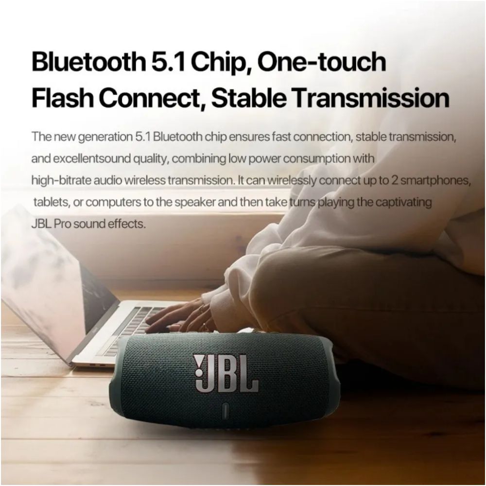 J B L CHARGE5 portable waterproof bluetooth speaker powerban image 3