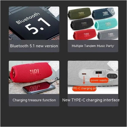 J B L CHARGE5 portable waterproof bluetooth speaker powerban image 4