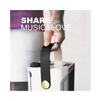 High Power Karaoke Bluetooth Speaker with Dual Microphone Bo image 3