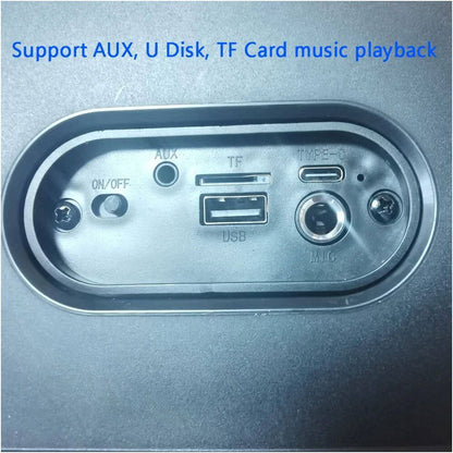 Karaoke Radio FM Bluetooth Speaker Portable Wireless With Mi image 3