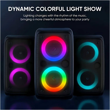 Karaoke Radio FM Bluetooth Speaker Portable Wireless With Mi image 5
