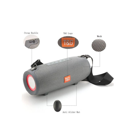20W Bluetooth speaker subwoofer outdoor portable RGB light effect speaker 285x110x120mm square dance speaker image 3