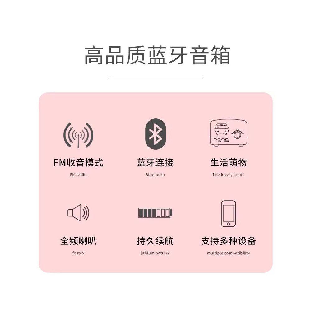 Deutsche Welle Berlin Universal Retro Outdoor Portable Mini Audio Card Radio Wireless Bluetooth Speaker image 5