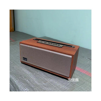 Export to Germany with a unique texture Bluetooth card insertable wooden retro Bluetooth speaker speaker home computer image 2