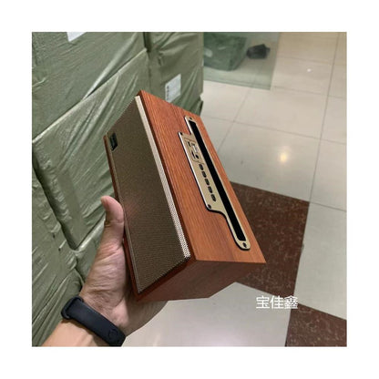 Export to Germany with a unique texture Bluetooth card insertable wooden retro Bluetooth speaker speaker home computer image 3