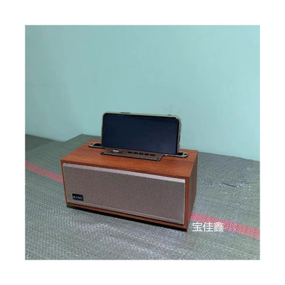 Export to Germany with a unique texture Bluetooth card insertable wooden retro Bluetooth speaker speaker home computer image 4
