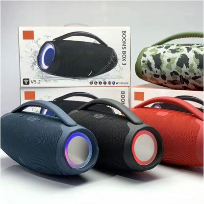 Factory cross border BOX3 God of War Bluetooth speaker home side light wireless outdoor portable speaker subwoofer speaker image 1