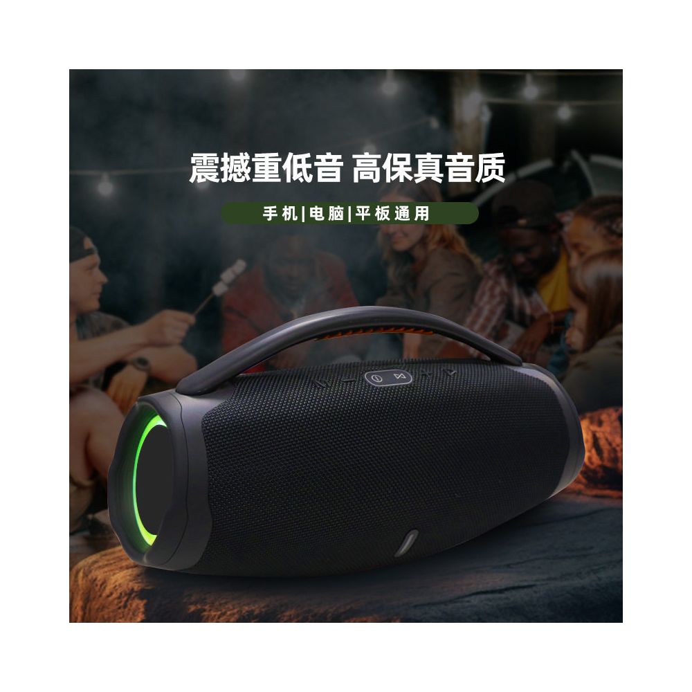 Factory cross border BOX3 God of War Bluetooth speaker home side light wireless outdoor portable speaker subwoofer speaker image 2