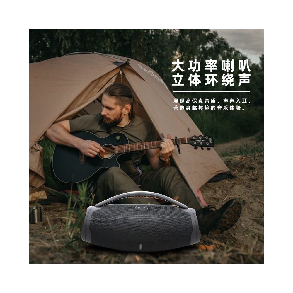 Factory cross border BOX3 God of War Bluetooth speaker home side light wireless outdoor portable speaker subwoofer speaker image 4
