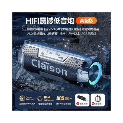 T9 Bluetooth speaker with high sound quality super subwoofer dual speakers high volume portable wireless card insertion speaker