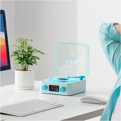 AI intelligent voice Bluetooth speaker subwoofer with high sound quality and large volume home outdoor voice control wireless small speaker image 3
