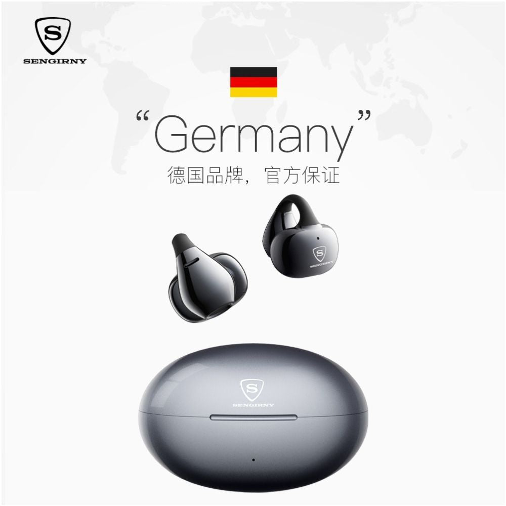 German SENGIRNY Bluetooth earphones with air bone conduction no in ear movement wireless ear clip hanging 2026 new model image 1