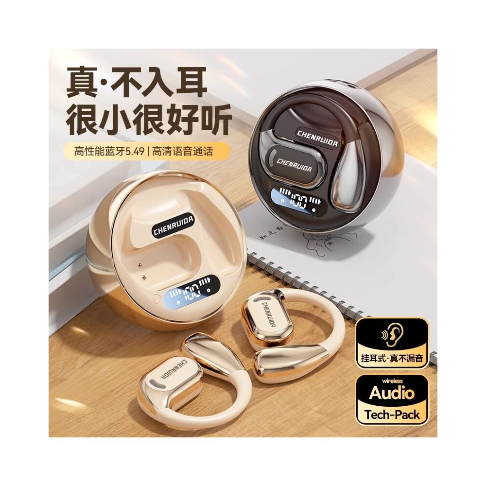 German Berlin Wireless Bluetooth Earphones Suitable for Apple Android 2025 New Bone Conduction Long Range Ear Hanging Sports image 0