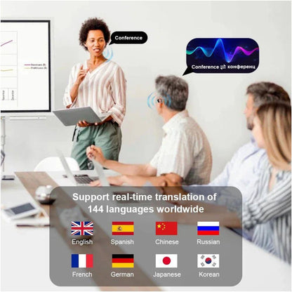AI Translator Earbuds Real Time Translators Headphones 144 L image 4