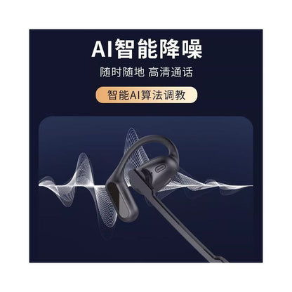 Wireless Bluetooth earphones with microphone for takeaway business high definition call noise reduction no in ear support dual connection Michael disassembly image 2