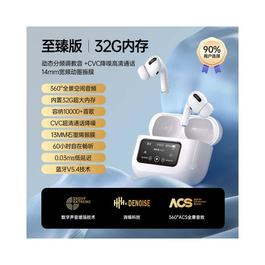 Bluetooth earphones with screen card insertion MP3 integrated music listening sports running reading novels help download