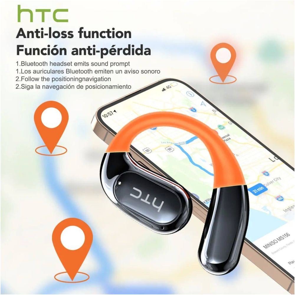HTC NE27 Wireless Headphones AI Translator Earbuds OWS Sport image 3