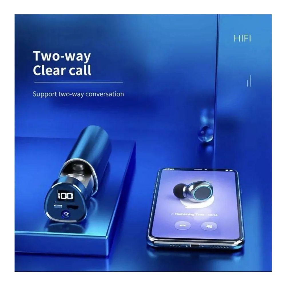 N21 Wireless Earphones Stereo Bass Earbuds LED Digital Displ image 4