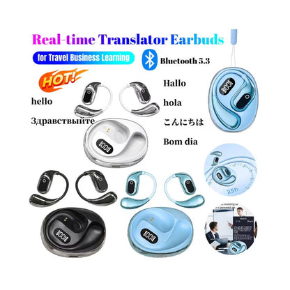 Language Translator Earbuds Wireless Translation Headphones