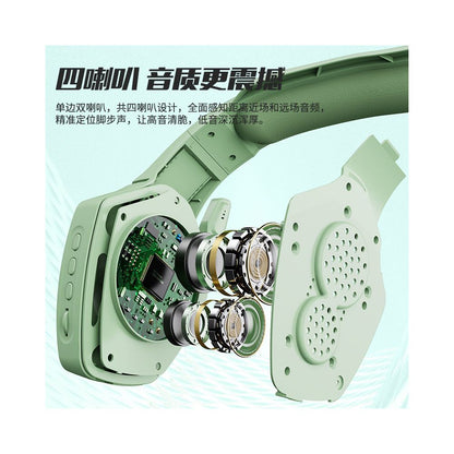 New computer earphones head mounted gaming earphones wired desktop phones laptops dedicated noise cancelling band earphones image 2