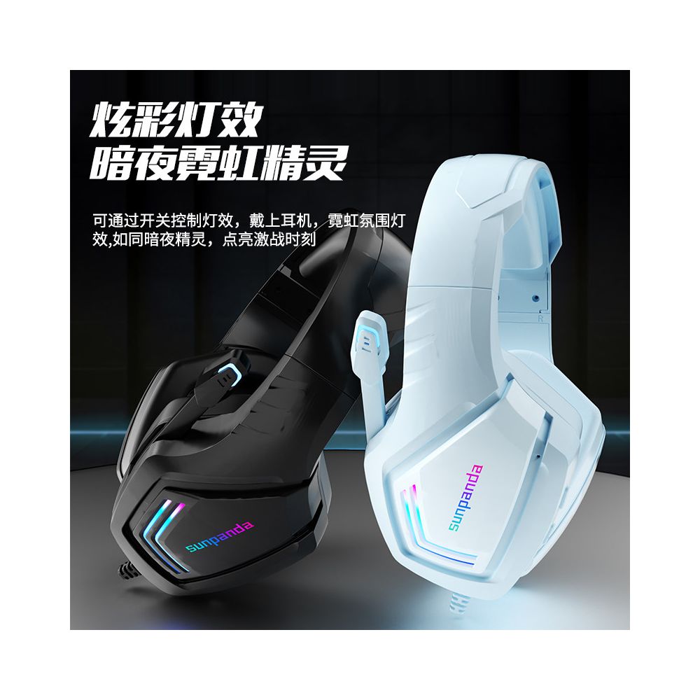 New computer earphones head mounted gaming earphones wired desktop phones laptops dedicated noise cancelling band earphones image 3