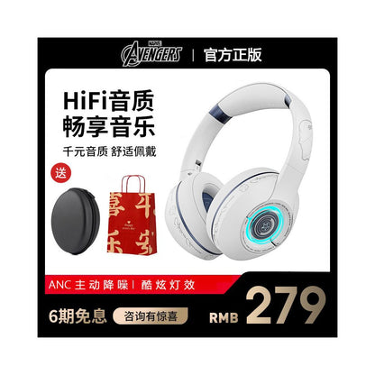 Marvel MR18 Head mounted Active Noise Reduction Bluetooth Earphones for Gaming Long Range Dynamic Earphones